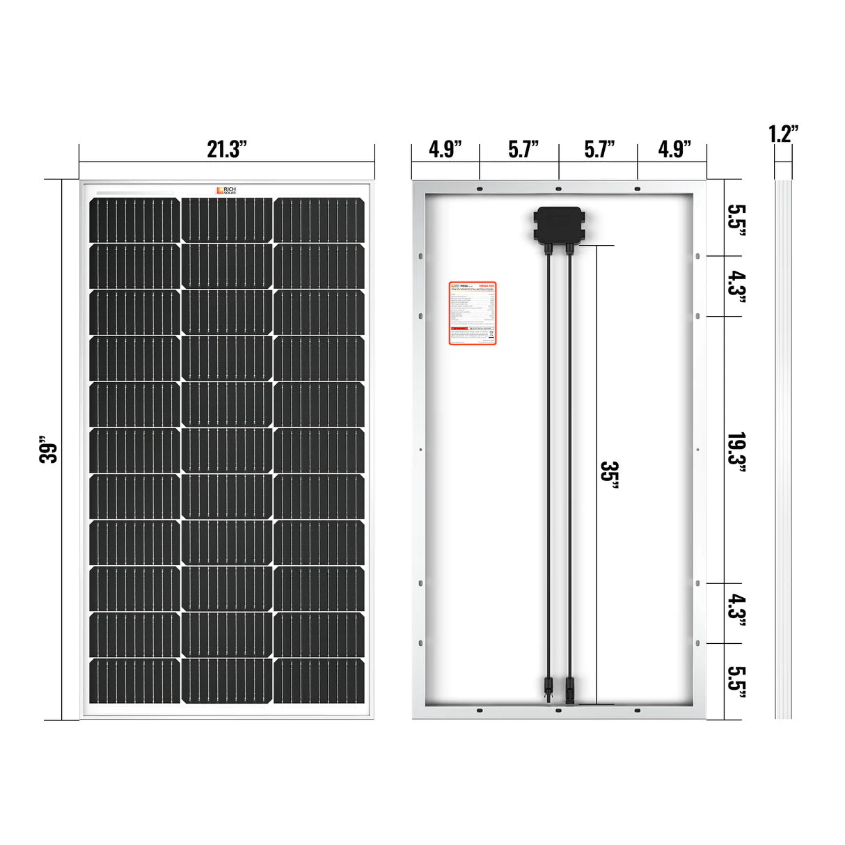 MEGA 100 | 100 Watt Solar Panel