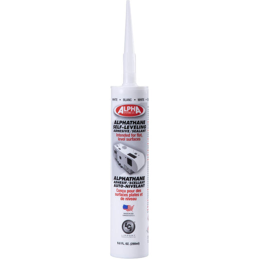 Lippert 5121 ALPHATHANE Self-Leveling Sealant - 9.8 oz. Tube (White)