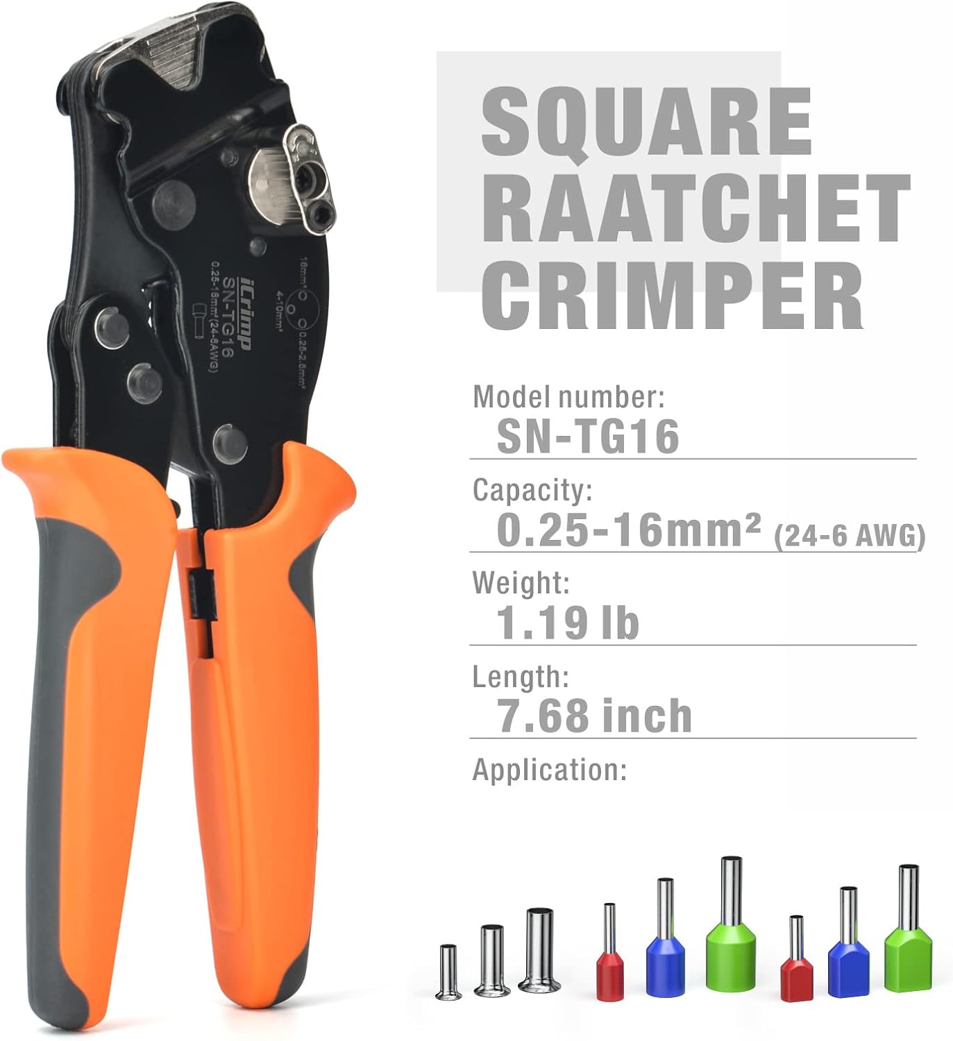 Square Ratchet Crimper