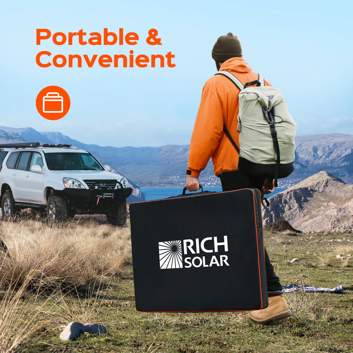 MEGA 200 Watt Portable Solar Panel Briefcase