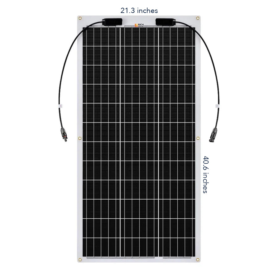 MEGA 100 FLEX | 100 Watt Flexible Solar Panel | Lightweight 12V Flexible Solar Panel