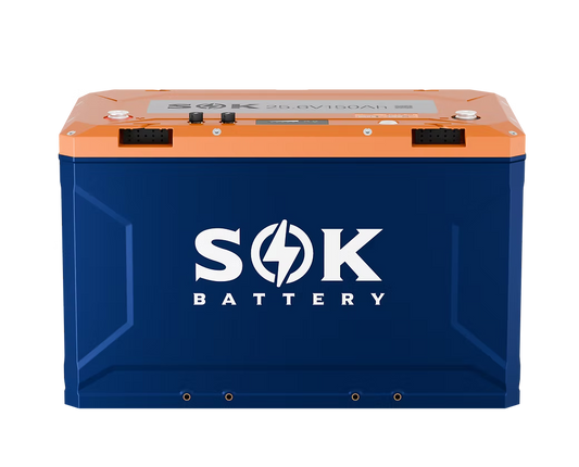 SOK 24V 150Ah LiFePO4 Battery (Bluetooth & Built-in Heater)