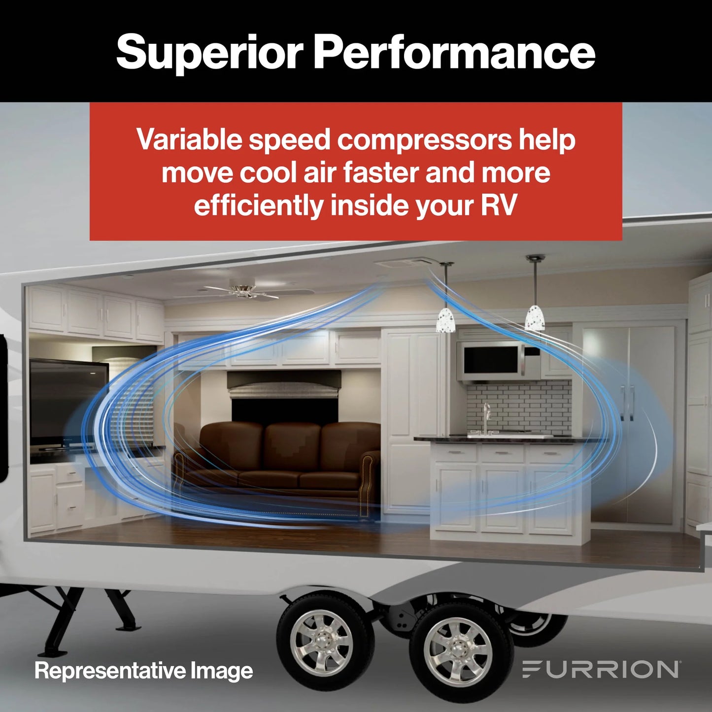 Furrion Chill Cube RV AC with Air Distribution Box - Non-Ducted - 18,000 BTU (White)
