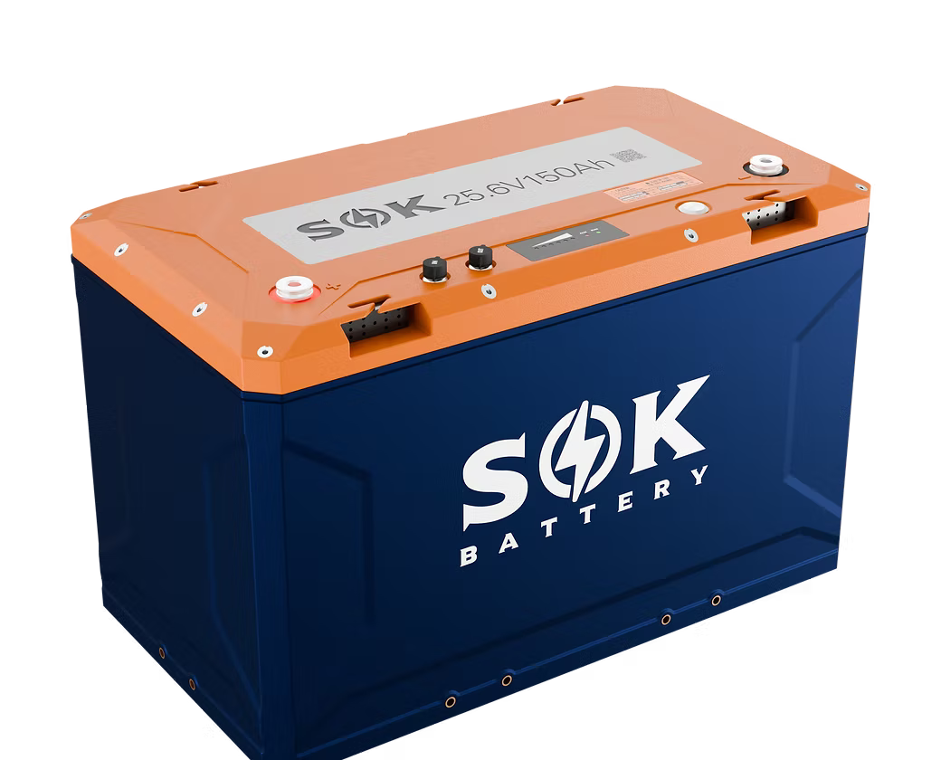 SOK 24V 150Ah LiFePO4 Battery (Bluetooth & Built-in Heater)