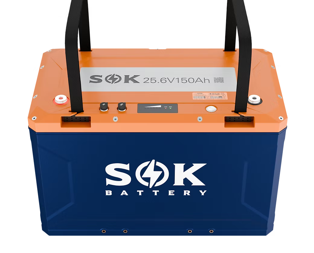 SOK 24V 150Ah LiFePO4 Battery (Bluetooth & Built-in Heater)